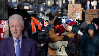 Former president Bill Clinton on Sunday decried "horrible scenes" in Minneapolis. (AFP)