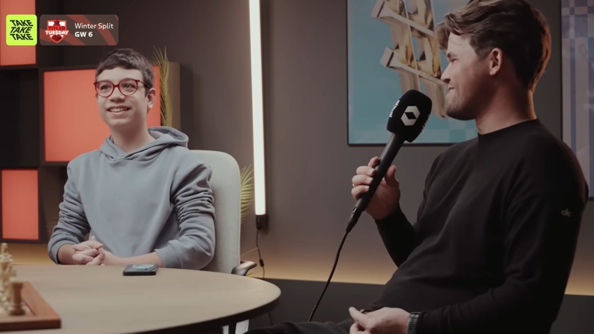Magnus Carlsen talked to Faustino Oro on Take Take Take app's YouTube channel. YouTube/Take Take Take Magnus Carlsen talked to Faustino Oro on Take Take Take app's YouTube channel. YouTube/Take Take Take
