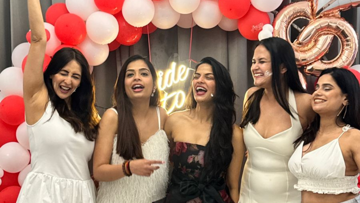 Actress Chahatt Khanna rings in the New Year with a bachelorette bash with her friends Actress Chahatt Khanna rings in the New Year with a bachelorette bash with her friends