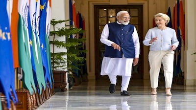 The India-EU summit will be held today (January 27) in New Delhi during which both sides are expected to finalise talks on the FTA as well as sign off on a defence deal. File image/PTI