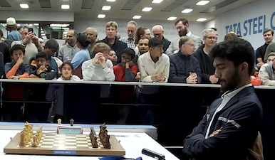 Gukesh was denied a full point by reigning Chess World Cup winner Sindarov. Image: X