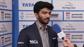 Gukesh is currently in ninth position, ahead of the other three Indians in the race. Image: Tata Steel Chess