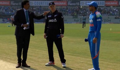 India won the toss and elected to bowl first against New Zealand in 1st ODI. Image: JioStar