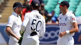 James Anderson expresses shock at Ben Stokes' comments, praising his bowlers. Image: Reuters