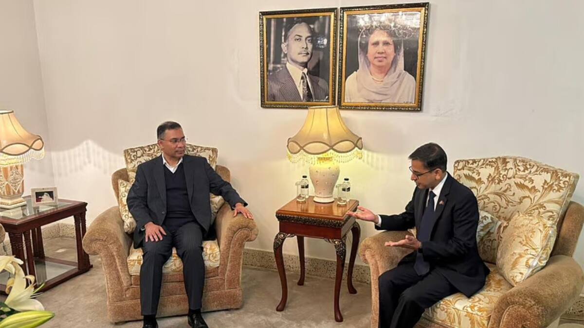 Bangladesh Indian High Commissioner meets BNP chief Tarique Rahman. ANI