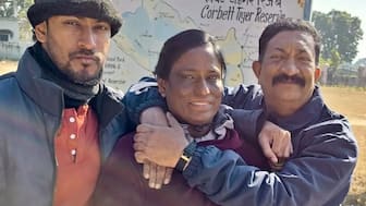 PT Usha with her son and late husband during a family holiday. Image: PTUsha-Insta