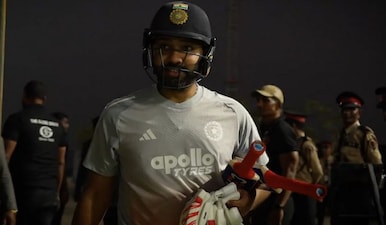 Rohit Sharma was seen giving batting tips to Siraj. Image: BCCI