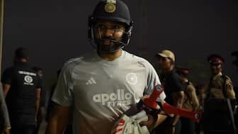 Rohit Sharma was seen giving batting tips to Siraj. Image: BCCI