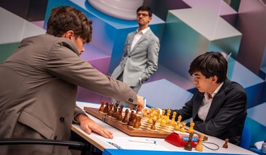 Javokhir Sindarov joins his compatriot Nodirbek Abdusattorov in the 2026 Tata Steel Chess Masters lead. Image: Tata Steel Chess