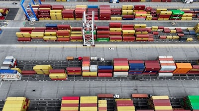A drone view shows containers at the Port of Baltimore, Maryland. File image/Reuters