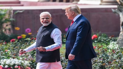 Despite calling PM Narendra Modi a good friend, the bilateral relationship between India and the US has witnessed a severe dip in Trump's first year of his second term as US president. File image/AFP
