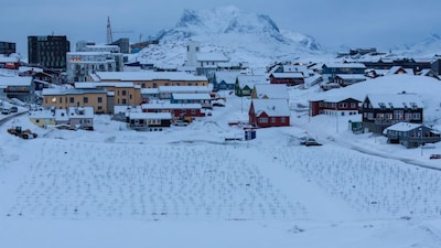A drone view shows a general view of Nuuk, Greenland. File image/Reuters