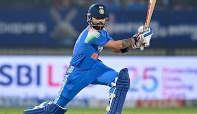 Virat Kohli scored yet another half-century in ODI cricket. Image: AFP
