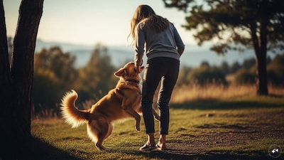 A woman developed sepsis after her dog licked her wound. Representational Image/AI-generated