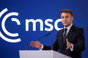 France's President Emmanuel Macron speaks during the Munich Security Conference (MSC) in Munich, Germany. File image/Reuters