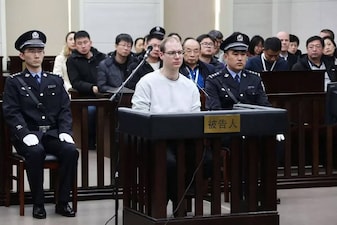 Robert Schellenberg was detained in China in 2014 on suspicion of drug smuggling. Image: Agencies.