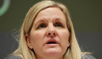 Kirsty Coventry had an embarrassing press conference on the sidelines of the Winter Olympics. Reuters