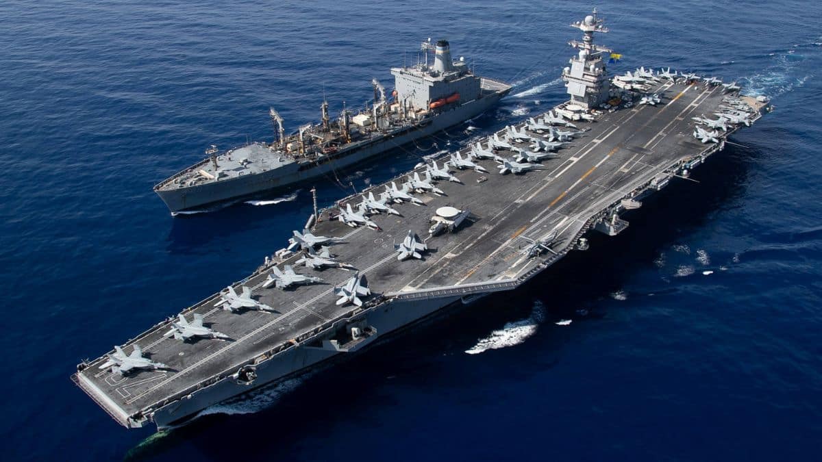 Trump piles pressure on Iran: US reroutes worldâs largest aircraft carrier from Caribbean, says report â Firstpost