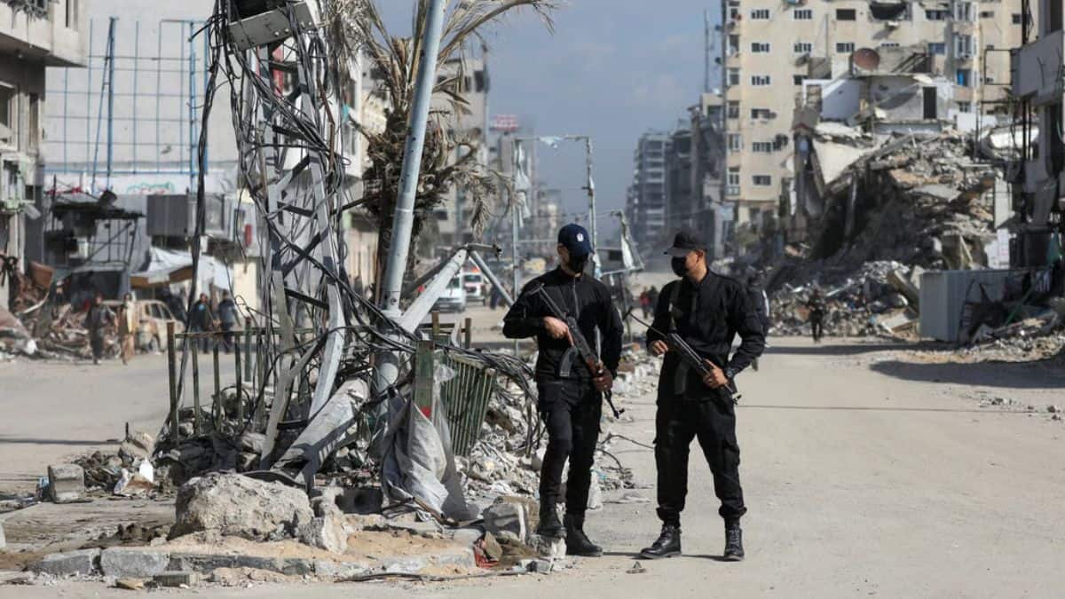 Photo: firstpost.com Hamas agrees to Gaza ceasefire framework; Israel rejects troop withdrawal before disarmament