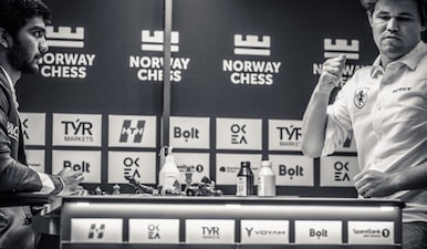 D Gukesh had defeated Magnus Carlsen for the first time in his career in classical chess last year in Norway. X/NorwayChess