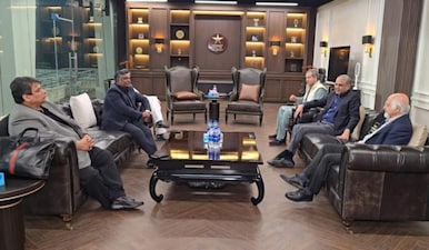 An ICC-PCB meeting was held in Lahore on Sunday to break the deadlock. Image: PCB