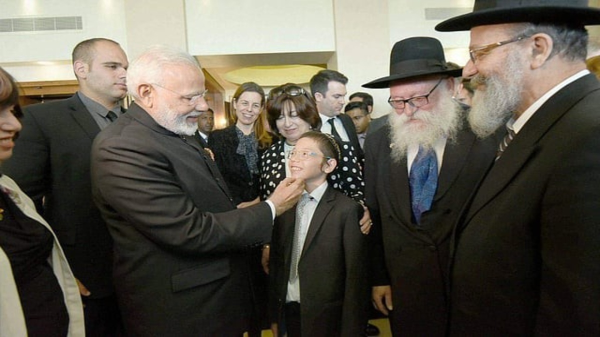 PM Modi meets Moshe Holtzberg, survivor of the 26/11 Mumbai terror attacks, during his 2017 visit to Israel. PM Modi meets Moshe Holtzberg, survivor of the 26/11 Mumbai terror attacks, during his 2017 visit to Israel.