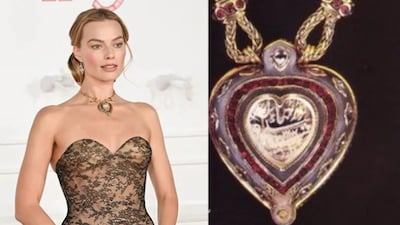 Margot Robbie Faces Backlash Over 'Stolen' Taj Mahal Diamond Necklace