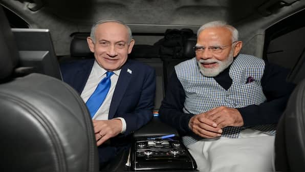 PM Modi, Netanyahu share car ride to tech exhibition, highlighting close ties