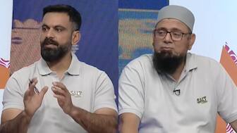 Mohammad Hafeez and Saqlain Mushtaq question ICC and former India cricketers amid T20 World Cup controversy. Images: Tapmad