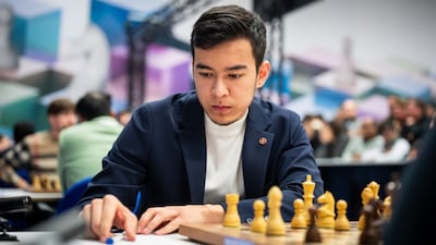 Uzbekistani GM Nodirbek Abdusattorov leads the Tata Steel Chess 2026 Masters standings with 8 points. Image credit: Tata Steel Chess