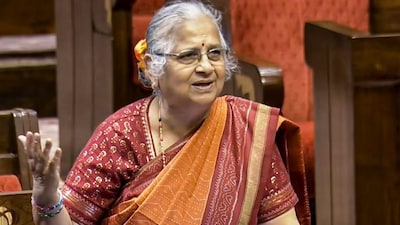 Rajya Sabha MP Sudha Murty. PTI file