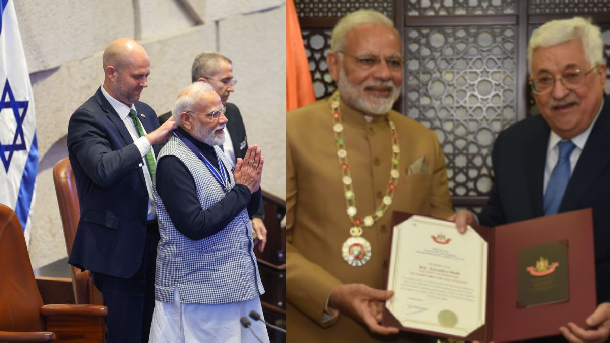 PM Modi among few global leaders honoured by both Israel and Palestine PM Modi among few global leaders honoured by both Israel and Palestine