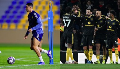 Is Ronaldo ready to return for Al Nassr, or will he wait for a Man United marquee signing? Images: Cristiano Ronaldo/X/Reuters