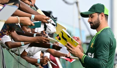 Sahibzada Farhan is currently the leading run-scorer in the 2026 T20 World Cup. AFP