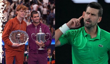 A new 'Big 3' has emerged in men's tennis, which is different from the last one but also a bit similar. Imags: Reuters/AP