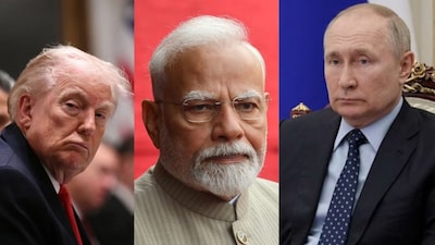 From left to right: US President Donald Trump, Indian PM Narendra Modi, Russian President Vladimir Putin