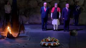 PM Modi Israel Visit Live Updates: PM Modi pays respect at Holocaust memorial, to meet President Herzog shortly
