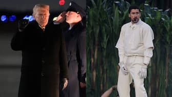 USA president Trump has criticised the Bad Bunny led Super Bowl halftime show. Images: Reuters