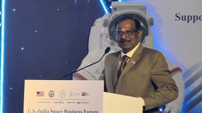 Dr. V. Narayanan, Secretary, Department of Space, Government of India. Image courtesy: @USISPForum/X