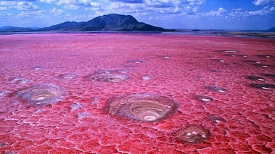 Lake Natron Tanzania has fueled speculations and myths across the globe. Photo credit: Blogspot