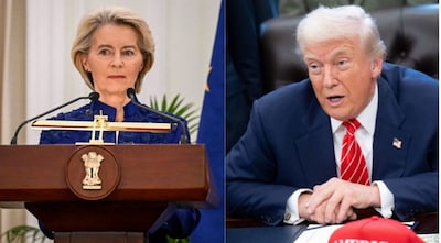 European Commission President Ursula von der Leyen and US President Donald Trump. Image Credit: AFP