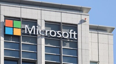 This photo taken on January 16, 2026 shows the logo of Microsoft Japan in Tokyo. AFP