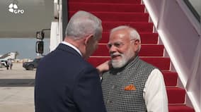 PM Modi Israel Visit Live Updates: Israeli Prime Minister Netanyahu welcomes PM Modi at the airport