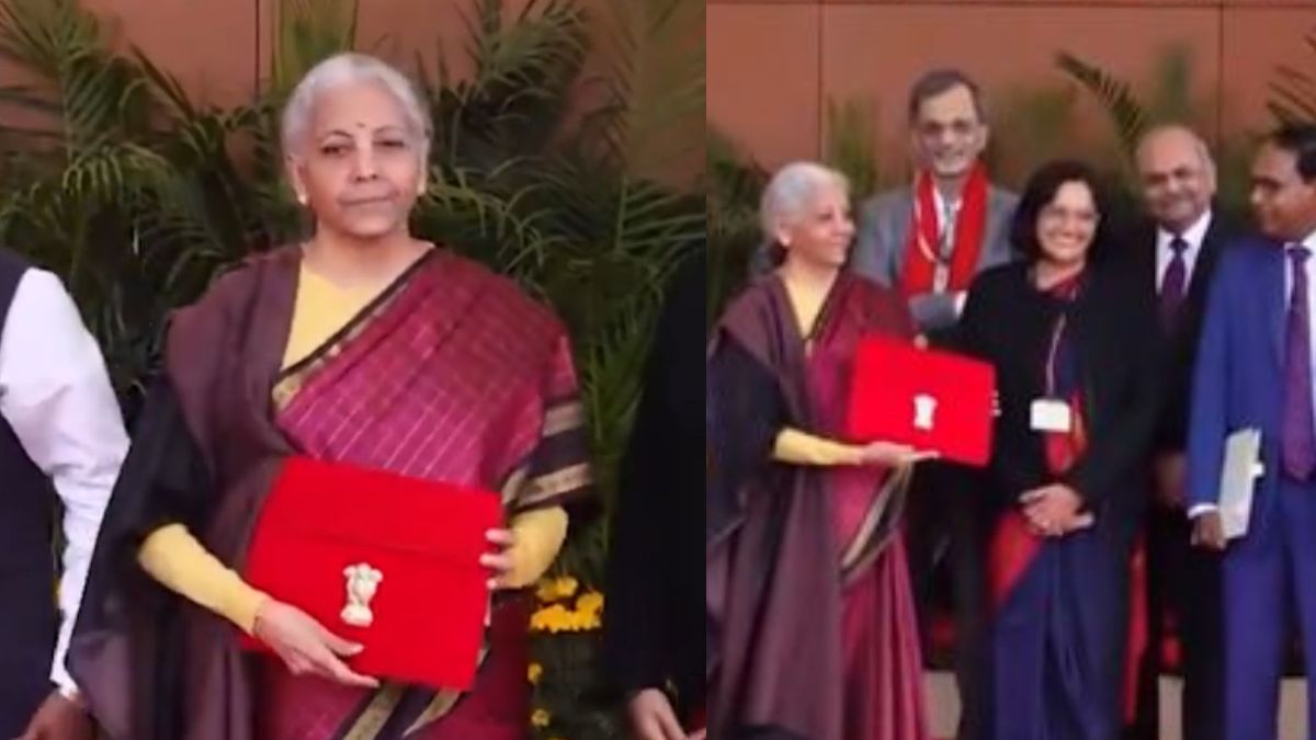 Union Finance Minister Nirmala Sitharaman shows the digital tablet containing the Budget document. (PTI) Union Finance Minister Nirmala Sitharaman shows the digital tablet containing the Budget document. (PTI)