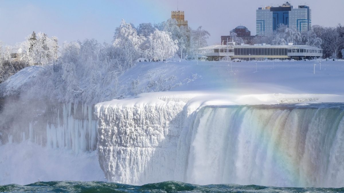 In pictures: Niagara Falls transformed into a frozen wonderland In pictures: Niagara Falls transformed into a frozen wonderland