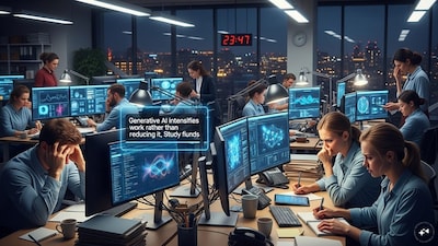 Researchers outlined a self-reinforcing pattern in which AI sped up tasks, lifted performance expectations and deepened dependence on the technology.