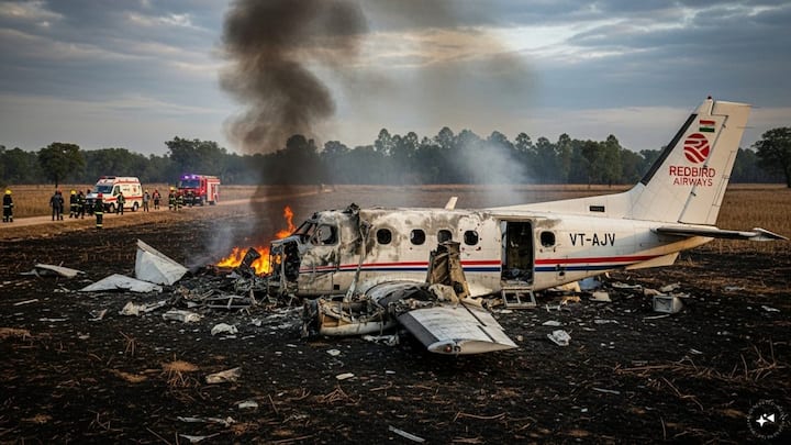 Air ambulance with seven on board crashes in Jharkhand, rescue operations underway Air ambulance with seven on board crashes in Jharkhand, rescue operations underway
