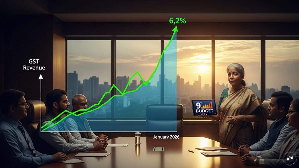 India’s GST revenue surges 6.2% in January 2026 as Sitharaman presents 9th Budget