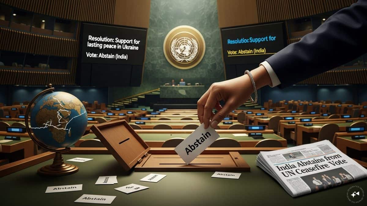 India joins 51 countries in abstaining from UN Ukraine ceasefire vote