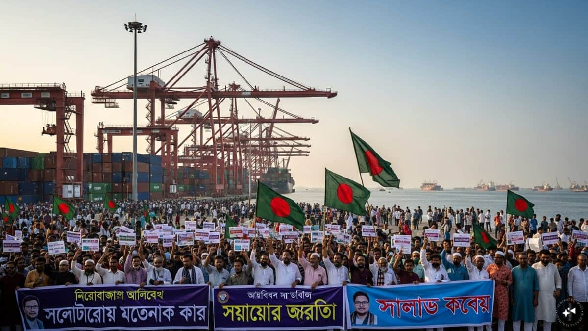 Bangladesh drops plan to lease key Chattogram container terminal amid protests ahead of election